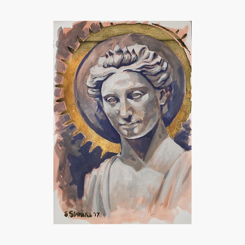 Gold Leaf Halo Photo Print